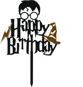 Harry Potter met sorteer hoed- cake flags - taart vlag - taartversiering - taart topper - taart decoratie - decoratie topper