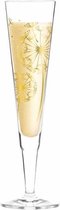 Ritzenhoff Champus Design champagneglas met stoffen servet, Andrea Hilles, voorjaar 2018, 1070255
