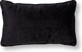 FINN - Kussenhoes velvet 30x50 cm - Raven - zwart - met rits