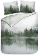 Heckett & Lane Nimy - Dekbedovertrek - Lits-jumeaux - 260x200/220 cm - Lake Green