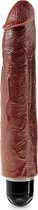 10 Inch Vibrating Stiffy - Realistic Dildos - brown - Discreet verpakt en bezorgd