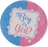 Onderzetters “boy or girl” 8 stuks 10 cm rond - baby shower