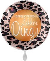 Everloon - Folieballon - Gefelciteerd Lekker Ding! - 43cm - Voor Verjaardag