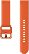 Siliconen Sportband Voor Samsung Galaxy Watch Active 2 & 4 En Nog Meer- Oranje - 20mm - Maat M/L