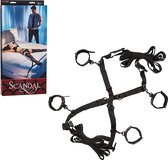 Scandal® Over the Bed Cross - Restraints - red - Discreet verpakt en bezorgd