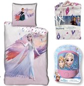 Disney Frozen Dekbedovertrek Elsa - Eenpersoons - 140 x 200 cm - Polyester , incl. Frozen nachtlampje