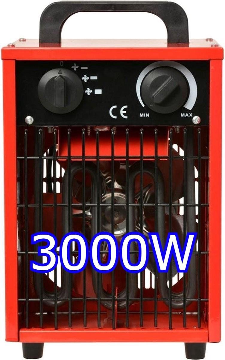 Industriële elektrische kachel 3000W /WATT, 3 KW- Werkplaatskachel - Heater  -... | bol.com