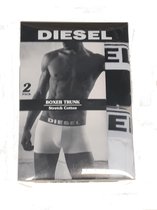Diesel boxershorts 2pack umbx korytwopack wit zwart 00CGDH0QAUZE0013, maat XL