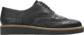 Clarks Baille Brogue - Black Leather - Vrouwen - Maat 40