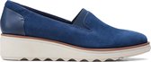 Clarks Sharo Dolly Dames Instappers - Dark Blue - Maat 37