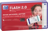 Oxford Flash 2.0 - Flashcards - Blanco - A7 - Paarse rand - 80 stuks
