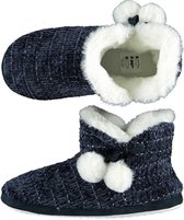 Apollo Sloffen Dames Elastomeer/textiel Blauw Maat 37-38