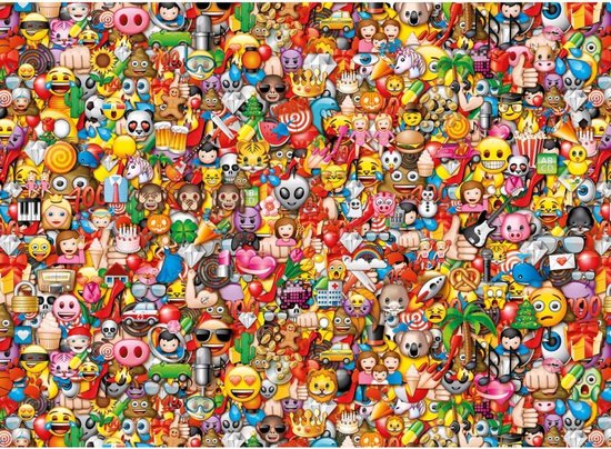 grootmoeder journalist Klassiek Clementoni - Impossible Legpuzzel - Emoji - 1000 stukjes, puzzel  volwassenen | bol.com