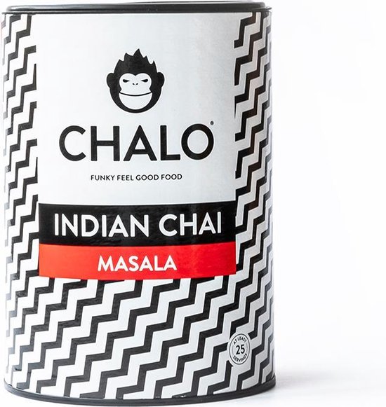 CHALO Prijswinnende Masala Chai Latte - Indische Vegan Chai - Zwarte Assam thee - 25 porties/ 300GR