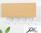 Jawes- Sleutelrekje- Wit/ licht eiken- Hout Sleutelkastje- Sleutelrek- Opbergen- Key rack- Opbergrek Kastje- Organizer- Decoratie- Sleutelhanger- Sleutelkast