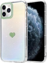 ShieldCase geschikt voor Apple iPhone 11 Pro hoesje met groen hartje