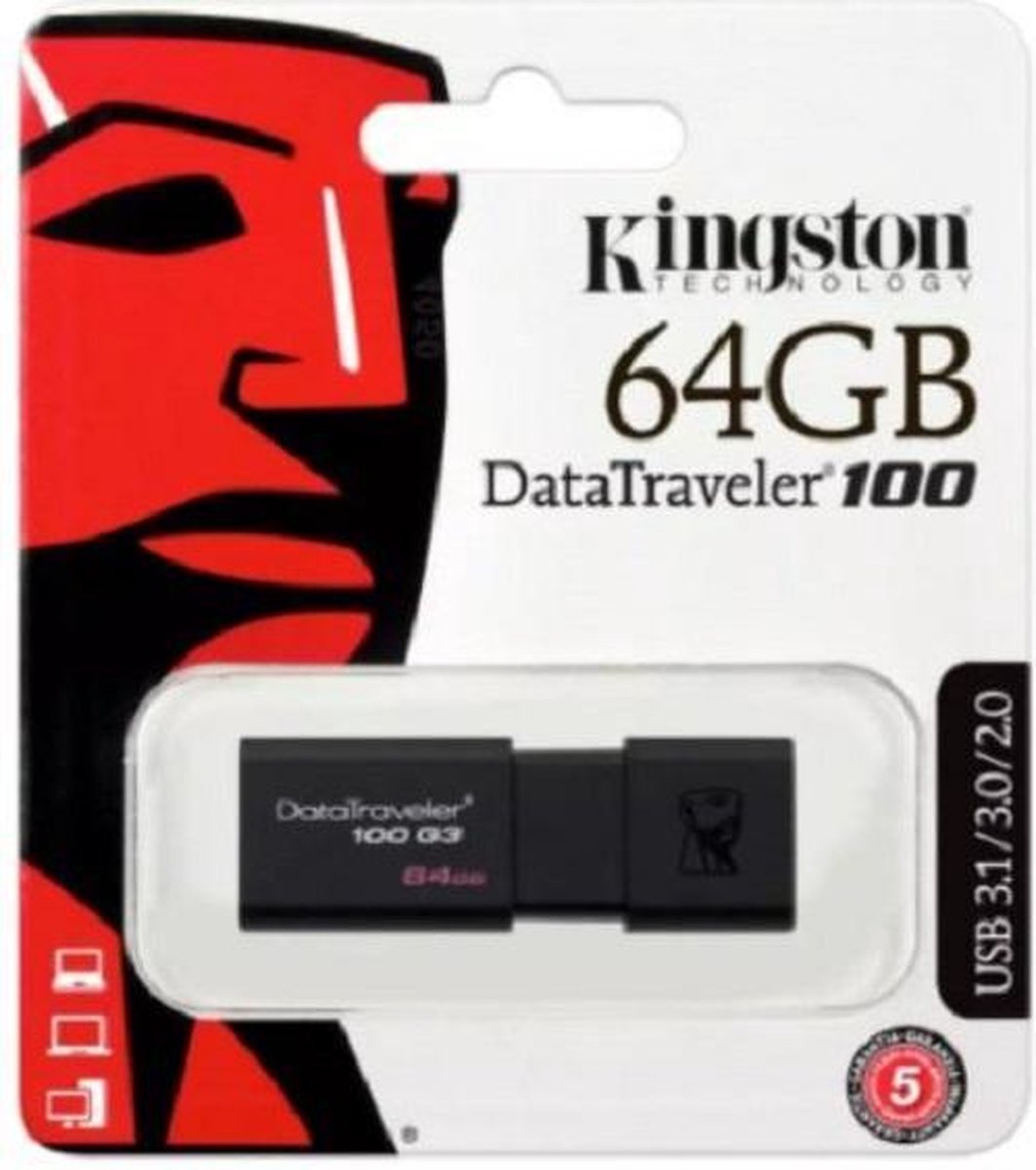 Kingston Usb 3.0 Pendrive Flash Drive Memory Drive 64G Datatraveler 100% Originele High Speed Duurzaam veilig - Kingston