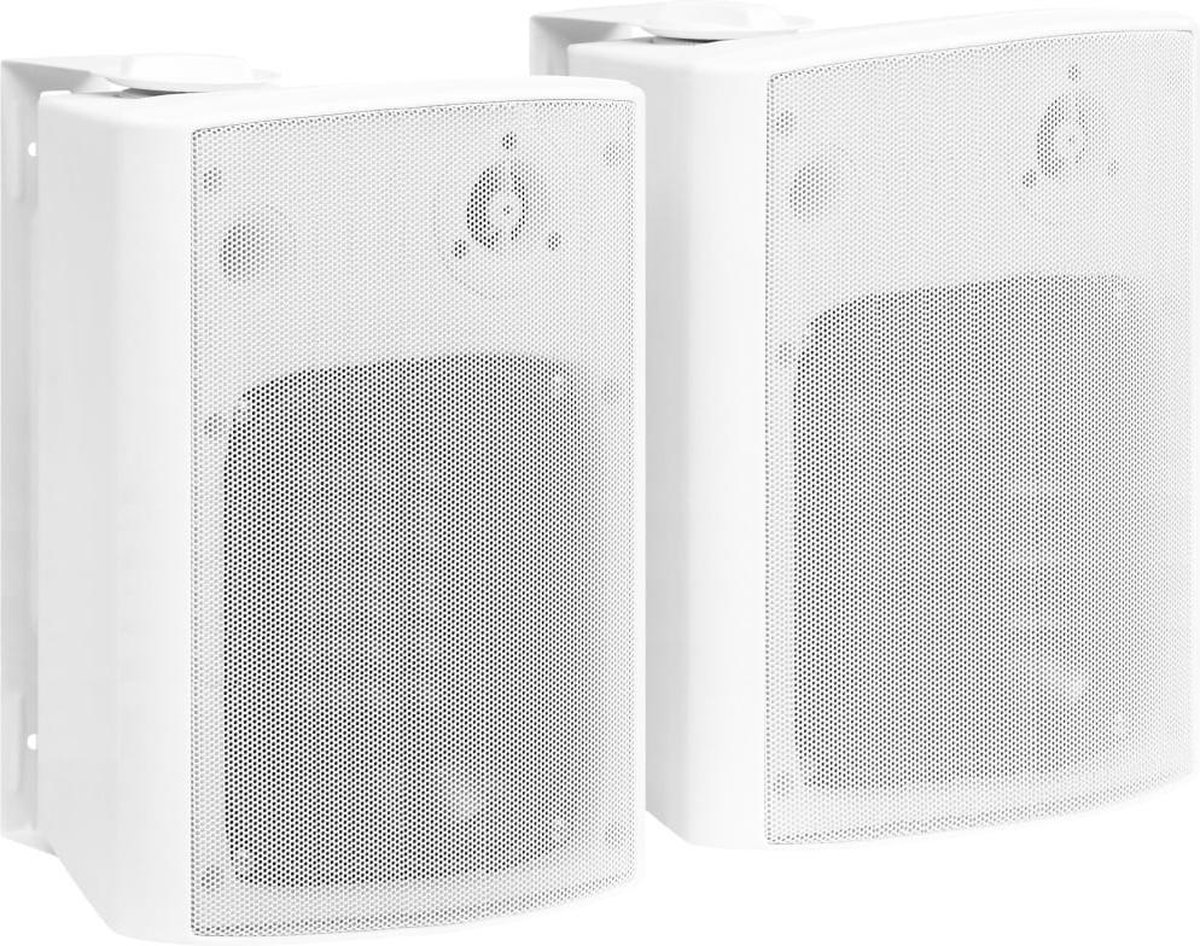 vidaXL Stereoluidsprekers wandmontage 2 st 120 W wit