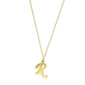 Letter ketting - initiaal R - Goud - 42 cm