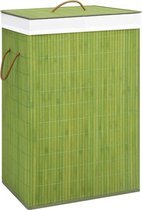 vidaXL Wasmand 72 L bamboe groen