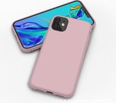 iPhone 12 Mini hoesje - case cover - Rosé Gold - Siliconen TPU hoesje met leuke kleur - Shock proof cover case -