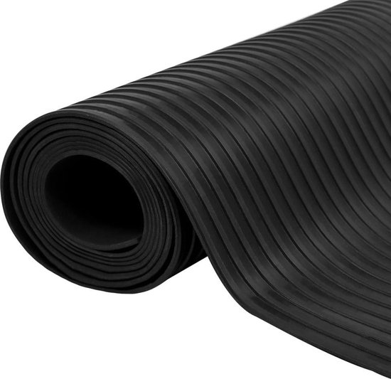 vidaXL-Vloermat-anti-slip-3-mm-1,5x2-m-rubber-brede-ribbel | bol.com