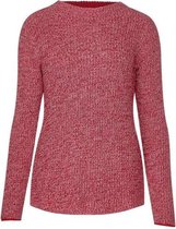 Rood melange trui - L