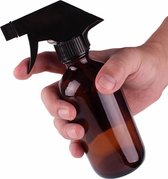 Amber (bruinglas) sprayfles 250 ml met spraydop/verstuiver - glazen sprayfles - aromatherapie