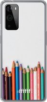 6F hoesje - geschikt voor OnePlus 9 Pro -  Transparant TPU Case - Pencils #ffffff