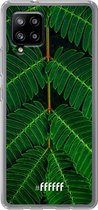 6F hoesje - geschikt voor Samsung Galaxy A42 -  Transparant TPU Case - Symmetric Plants #ffffff