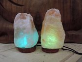 Zoutlamp met verkleurende LED verlichting (1-2 kilo)