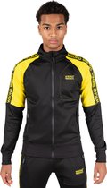 Wrong Friends Lyon Track Jacket Trainingsjas - zwart / geel - 2XL