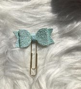 Mimi Mira Creations Mermaid Bow Paperclip Aqua