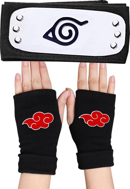Set de Gloves de bandeau Naruto - bandeau de village de feuilles - Gants  Akatsuki -... | bol.com