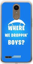 LG K10 (2018) Hoesje Transparant TPU Case - Fortnite - Where We Droppin' Boys #ffffff