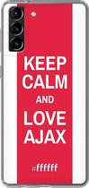 6F hoesje - geschikt voor Samsung Galaxy S21 -  Transparant TPU Case - AFC Ajax Keep Calm #ffffff