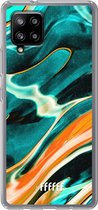 6F hoesje - geschikt voor Samsung Galaxy A42 -  Transparant TPU Case - Fresh Waves #ffffff