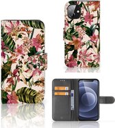 GSM Hoesje Apple iPhone 12 Mini Fotohoesje ontwerpen Flowers