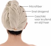 Amué Haarhanddoek - Sneldrogend Microvezel - Gebroken wit - 65cm