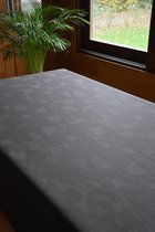Jacquard Geweven Gecoat Luxe Tafellaken - Tafelzeil - Tafelkleed – Washington Taupe - Grijs - Rechthoekig - 140 cm x 350 cm