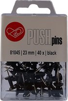 Push pins LPC 40 stuks zwart