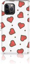 Beschermhoes Apple iPhone 12 Pro Max Telefoonhoesje Cadeau voor Vriendin Hearts