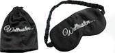 100% zijden slaapmasker voor vrouwen en mannen – Oogmasker - Comfortabele pasvorm – Elastische hoofdband complete verduistering - Zwart