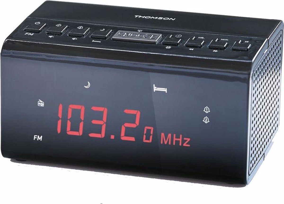 Thomson CR50 Radio portable Horloge Noir | bol
