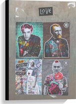 Canvas - Posters op Gebouw - 40x60cm Foto op Canvas Schilderij (Wanddecoratie op Canvas)