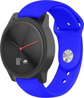 Siliconen Smartwatch bandje - Geschikt voor  Garmin Vivomove HR sport band - blauw - Horlogeband / Polsband / Armband