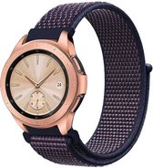 Nylon Smartwatch bandje - Geschikt voor  Samsung Galaxy Watch 42mm nylon band - paars-blauw - Horlogeband / Polsband / Armband