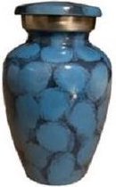 Mini urn Brass blue dotted
