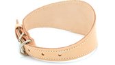 Hondenhalsband voor Windhonden (Galgo, Greyhound, Whippet) - Beige - Halsomtrek van 35cm tot 45cm - Hoge Kwaliteit Leer - Ambachtelijk Gemaakt in Portugal