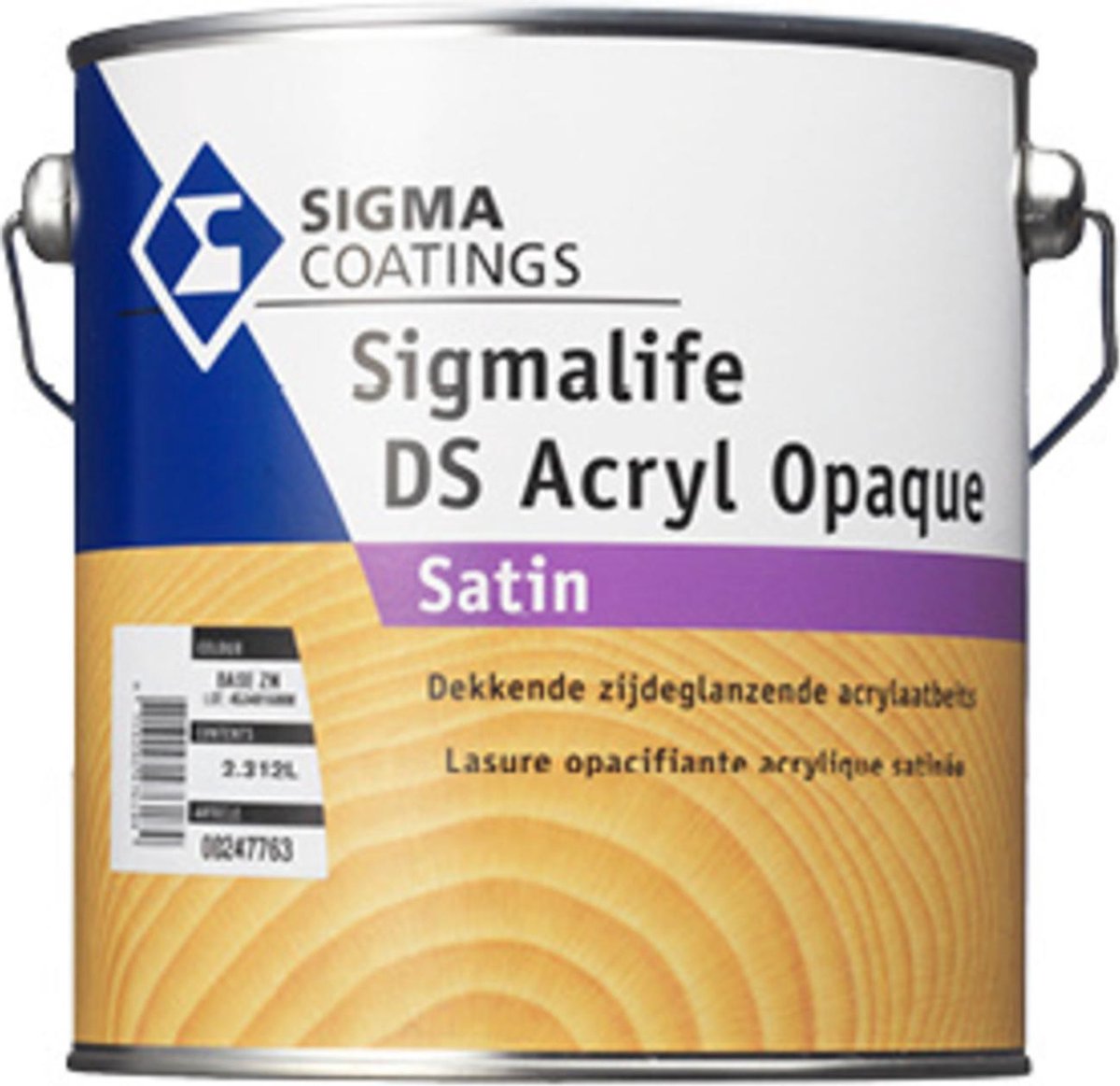 SIGMALIFE DS ACRYL OPAQUE SATIN WIT 1L